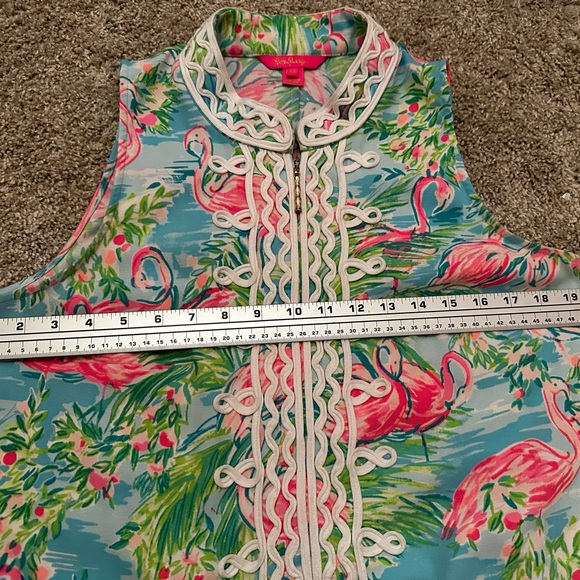Lilly Pulitzer Jane Shift Dress in Floridita🦩Flamingo Print🦩Size 12 EUC Comfy - Picture 6 of 10
